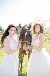 Chelsea and Jenna in the Asian Pear Orchard 1  